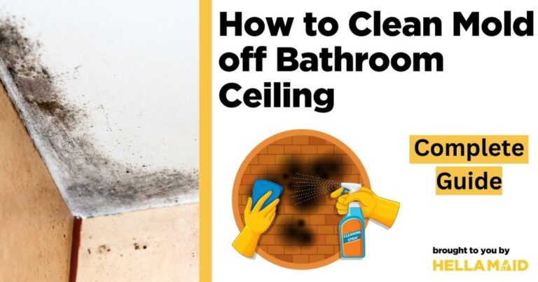 How to Clean Mold off of Bathroom Ceiling